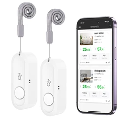 ORIA Higrómetro Bluetooth Termómetro Inalámbrico Sensor Temp Humedad