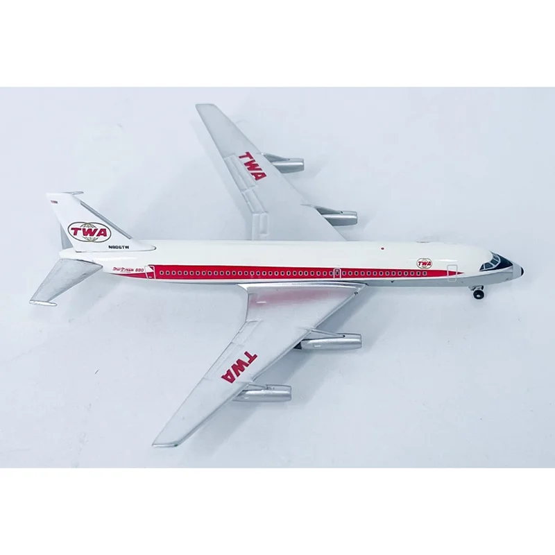 Pressofuso in scala 1/500 TWA Convair 880 N806TW Modello di aereo Simulazione in lega Collezione finita Decorazione Display Regalo