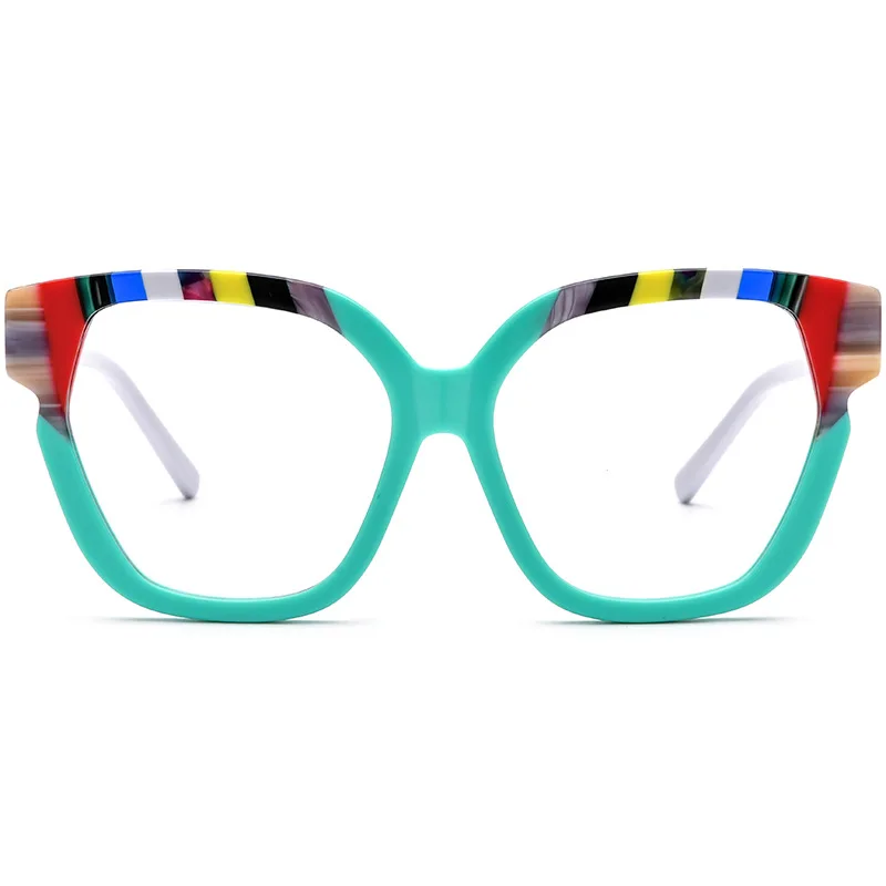 

Acetate Glasses Frame Prescription Eyeglasses for Men Color Spelling Cat's Eyes Optical Lenses With Prescription Sunglasses Man