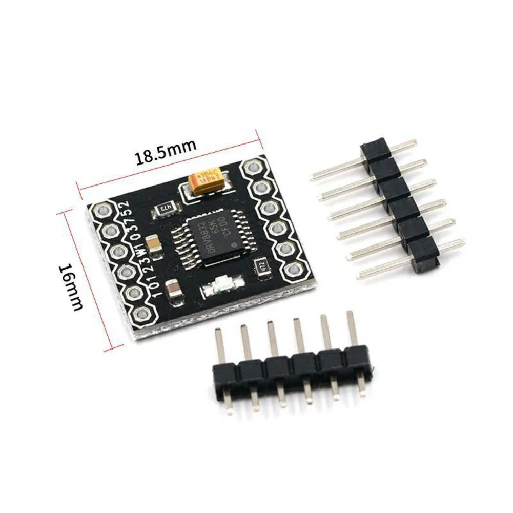 10PCS DRV8833 Dual-Channel DC Motor Driver Module Board For Drive Two DC Geared Motors 1.5A 3V-10V H-Bridge 4-Wire Step Motor