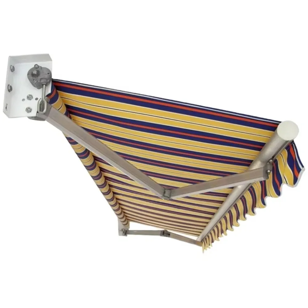 Full Cassette Motorized Aluminum Awning, Waterproof Retractable Outdoor Balcony Sunshade, Custom Size Available