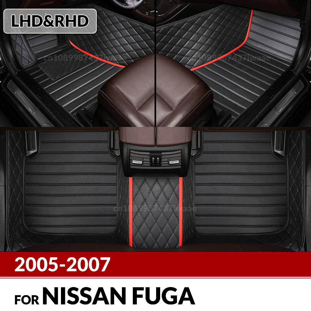 

Автомобильные коврики для Nissan FUGA 2005 2006 2007, изготовленные на заказ автомобильные подушечки для ног, автомобильный ковер, аксессуары для интерьера