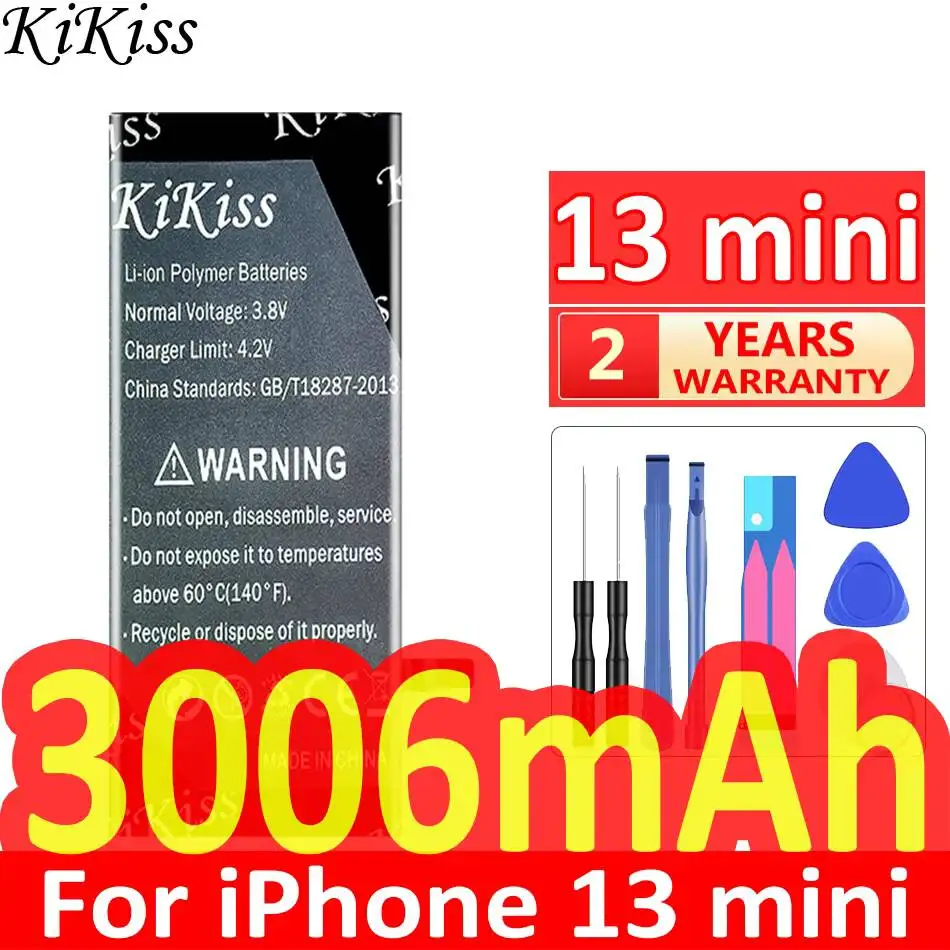 Mobile Phone Battery 3006mAh Reliable Replacement High-Capacity For Apple iPhone 13 Mini
