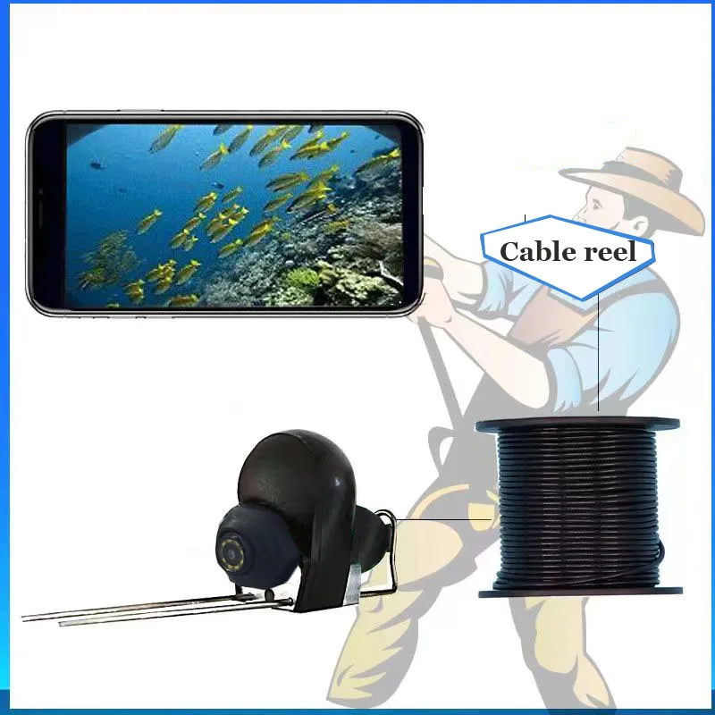 Imagem -03 - Capture Cada Momento da Sua Viagem de Pesca com em Câmera Port Fish Ip68 Impermeável Gravação hd Luzes 8led