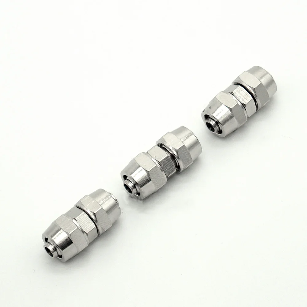 Twist Fit 4/6/8/10/12/14/16mm OD Hose Equal Reducer Pneumatic Quick Screw Air Fitting