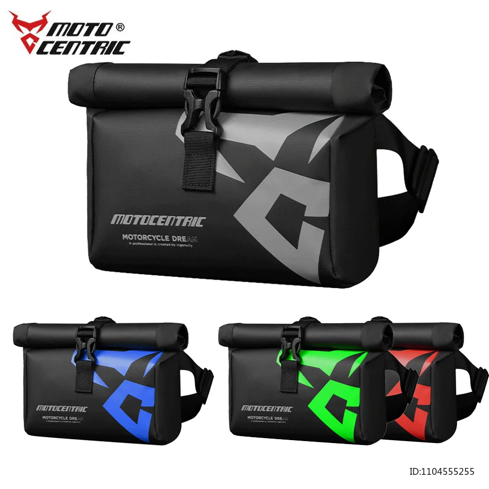 New Motorcycle Riding Waist Bag Waterproof Motorbike Fanny Pack Large Capacity Motocross Bum Bag Reflective Luggage