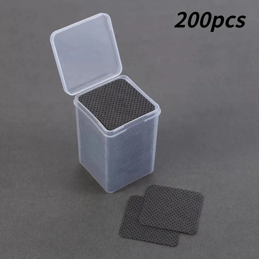 200 Stuks Niet-pluizende Nagellak Remover Katoenen Doekjes Uv Gel Tips Remover Cleaner Papier Pad Nagels Polish Art Cleaning manicure Gereedschap