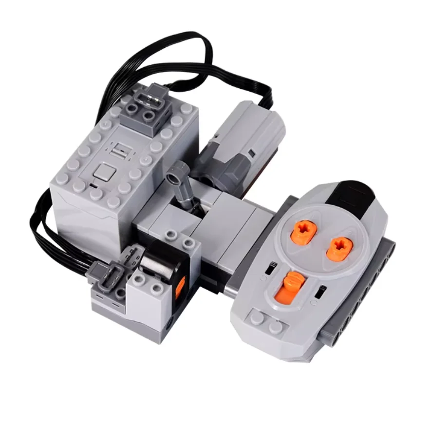 Dispositivo de conmutación de pista RC, bricolaje, montaje gratuito, vías de tren, bloques de construcción MOC, pistas de bifurcación izquierda y derecha, juguetes para niños