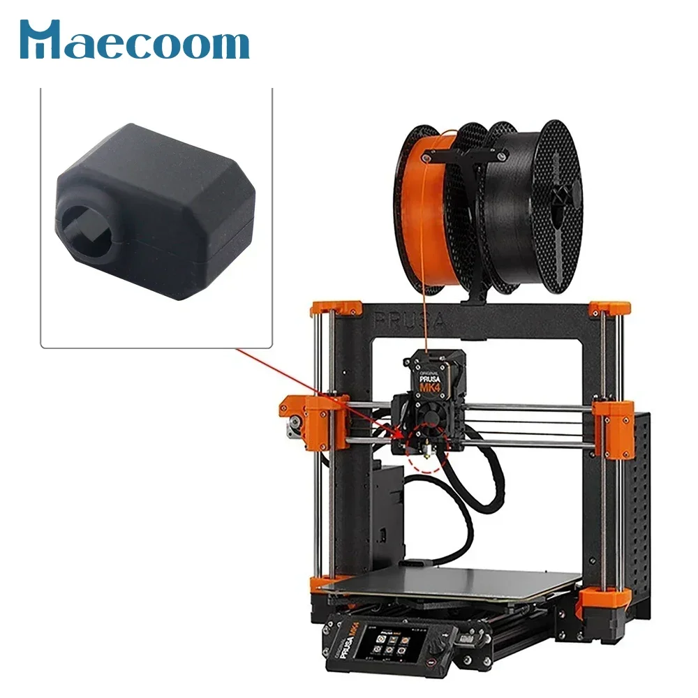 3/6/9pcs Prusa I3 MK4 Silicone Socks High Temperature Resistance for MK4 Hotend Nozzle 3D Printer Accessories Silicone Case