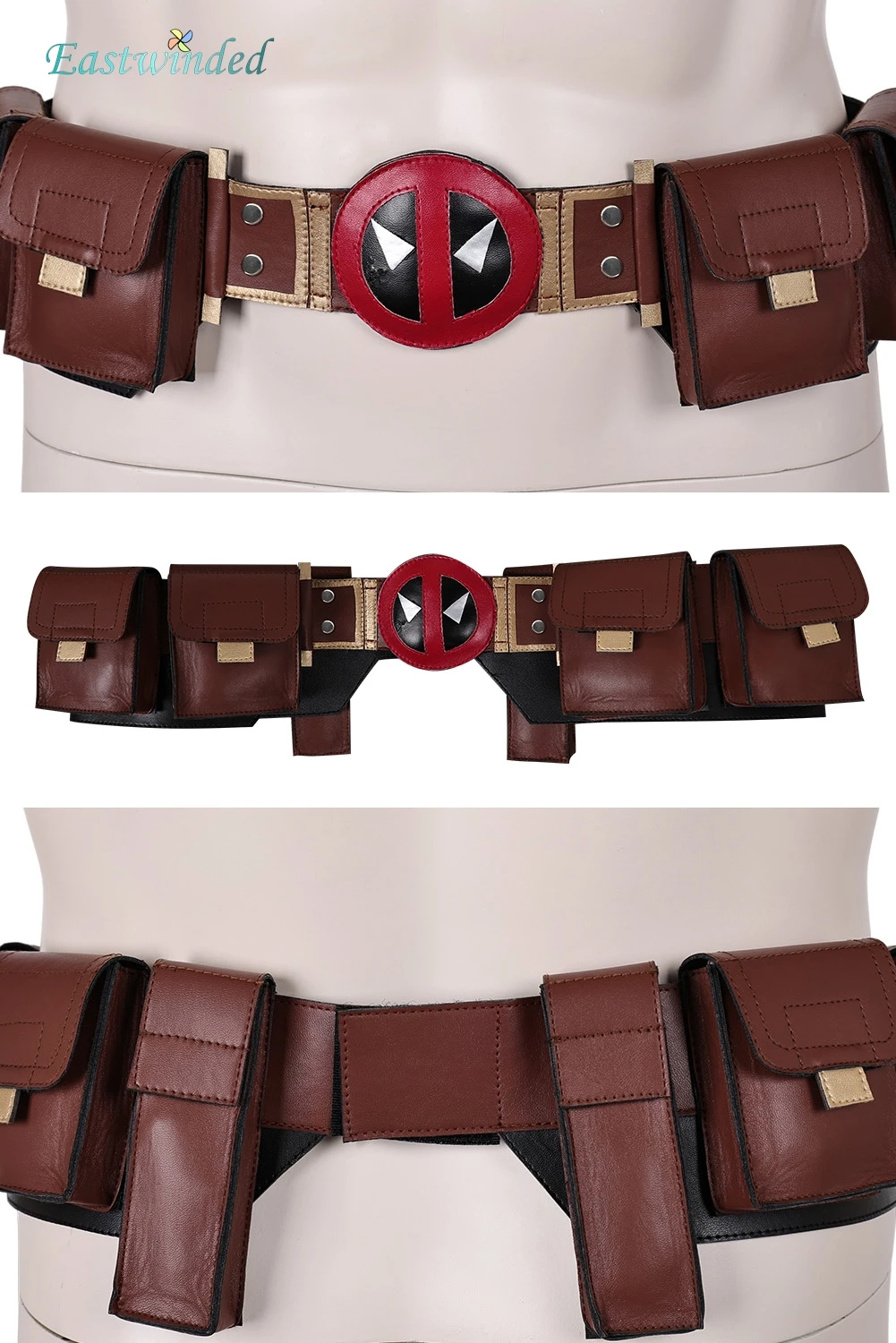 

Dead Cosplay Pool Belt Men Disguise Leather Wasit Bag Waistbelt Fantasia Costume Accessories Halloween Carnival Party Props
