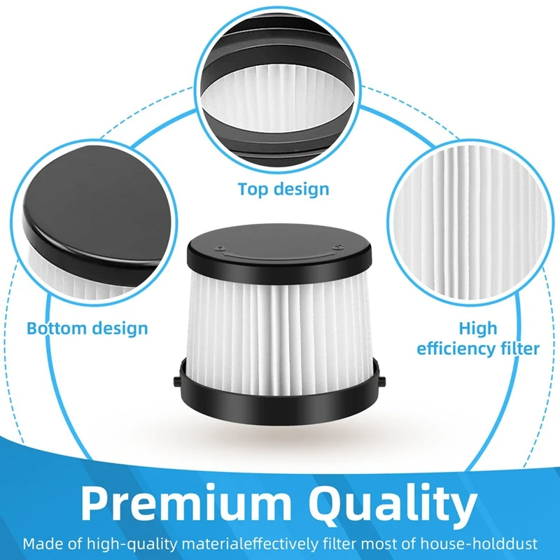 YCOC-DCV5011H فلتر HEPA بديل متوافق مع مكنسة كهربائية لاسلكية DEWALT 20 فولت DCV501HB مع مرشحات الأكمام الرغوية