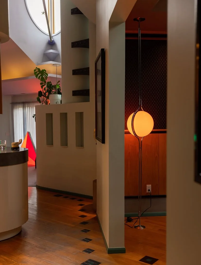 Chrome Globe Floor Lamp — product detail 3