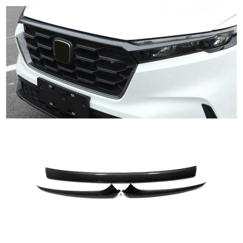 

Front Middle Moulding Grille Cover For Honda CR-V CRV 2023 2024 Car Styling Center Grid Racing Grills Trims Strips Accessories