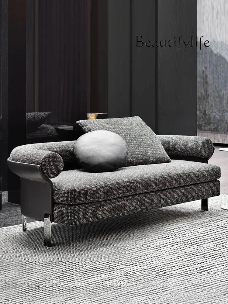 

Italian Minimalist Modern Light Luxury Sofa Home Villa Small Apartment Designer Three-Seat Combination