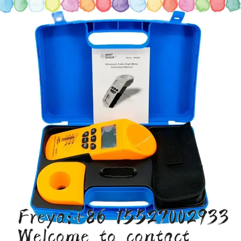 Smart Sensor AR600E Ultrasonic Cable Height Meter Measuring Range( Height 3-23m Plane 3-15m) Cable Size(0-23CM)