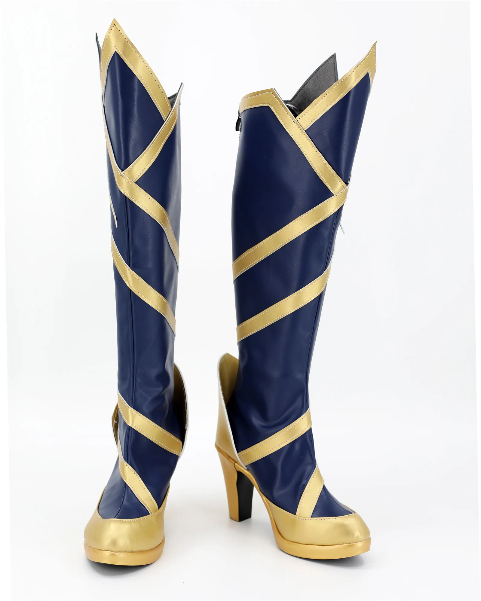 

Game LOL Ahri Cosplay PU Shoes Boots Halloween Cosplay Prop Custom Made