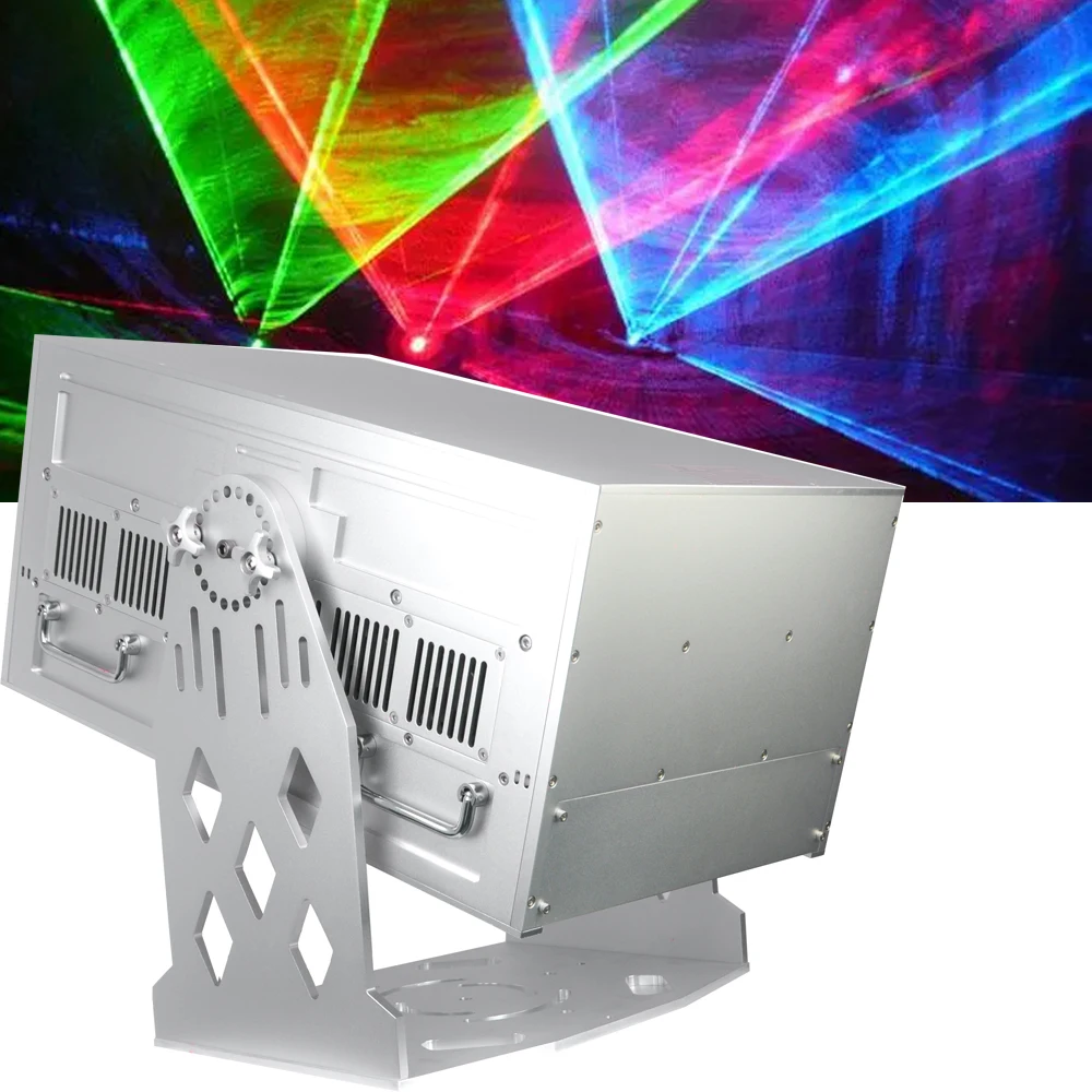 Outdoor Waterproof 60W Full Color Animation Laser Light Stage Concert Light Projector for Outdoor Laser Show  with Flight Case