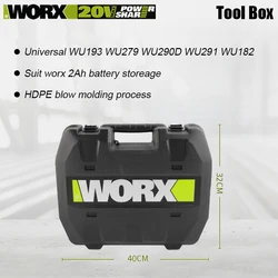 Worx Tool Case for WU193 Original Also Suit WU279 WU290D WU291 WU186 WU173 High Strength HDPE Blow Molding Process Waterproof