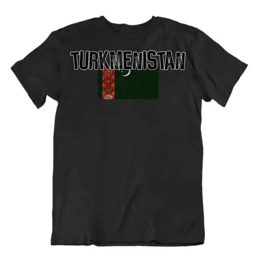 Flag T-Shirt Turkmenistan Fashion Country Souvenir Gift Tee Pride logo