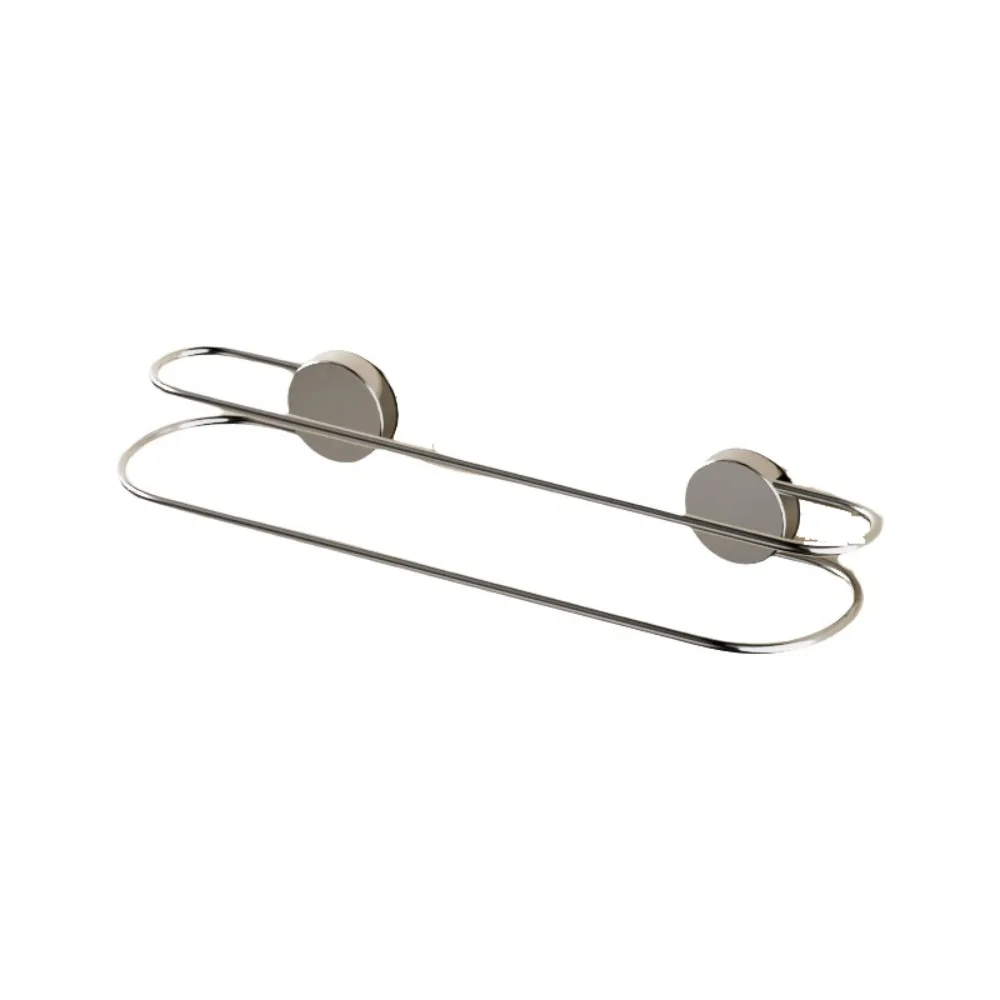 

Wall Mounted Suction Cup Towel Rack Corrosion-Resistant Space Saving Stainless Steel Towel Rack No Punching Rustproof
