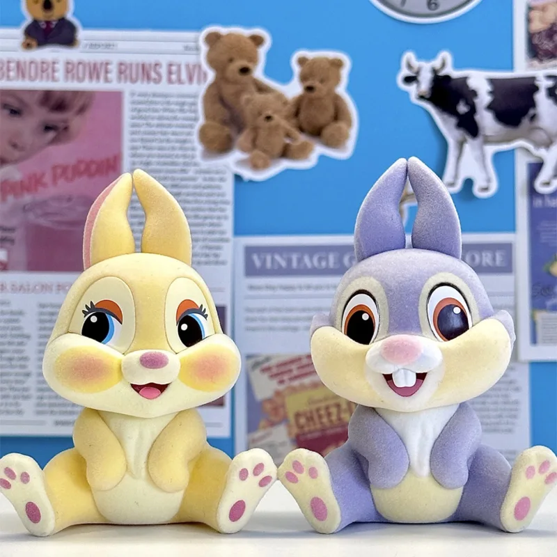 Kawaii Disney Rabbit Series Stitch Thumper Bunny Donald Duck Judy Hopps Winnie Pooh Bear Action Figure Toys Doll Birthday Gift