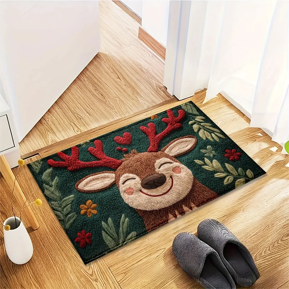 Christmas Door Mat Merry Christmas Outdoor Mats Rug Carpet Front Welcome Door Mat Christmas Party Home Decorations New Year 2026