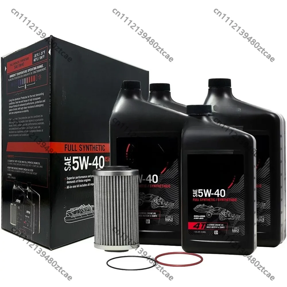 Genuine Engine Oil & Oil Filter for Sea-Doo Jet Ski High Performance Full Synthetic 5W-40 Oil Professional Reliable Maintenance