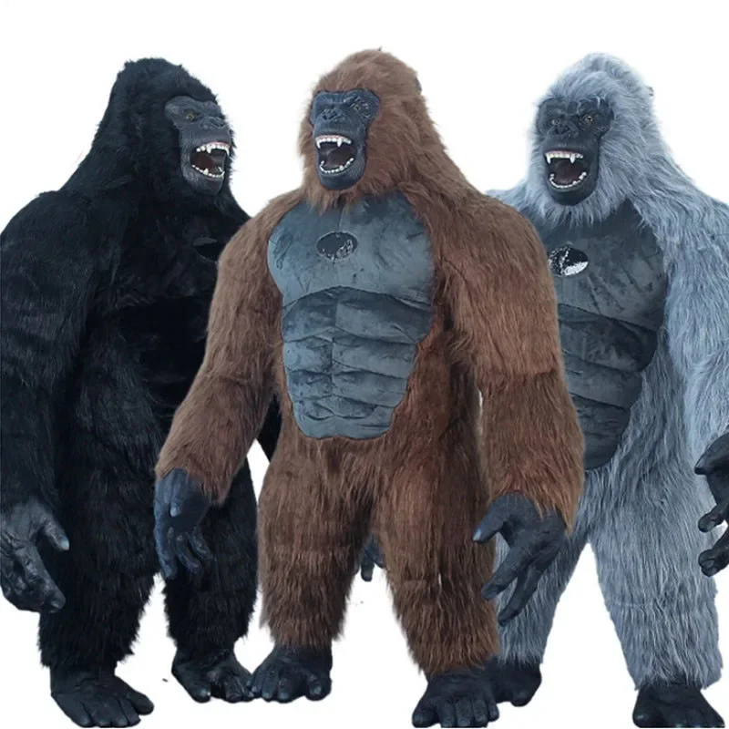 Fashion Cartoon Giant Gorilla Inflatable Mascot Costume Halloween Party Adult Walking Inflatable Performance Costume Anime Props