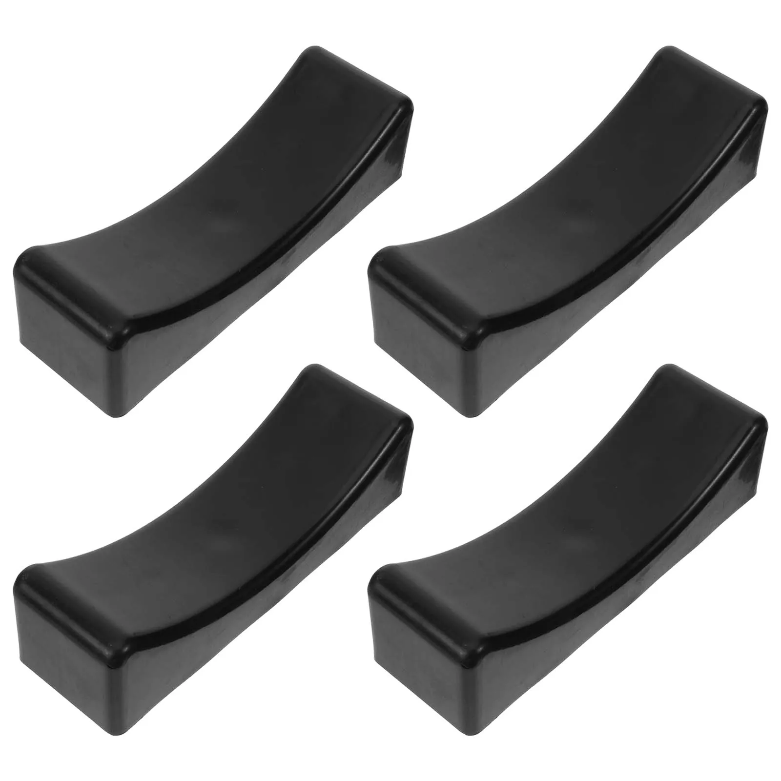 4 قطعة رف تخزين الدمبل البلاستيك مستقرة دائم حامل الوزن حامل للدمبل الصالة الرياضية استخدام حامل الدمبل بار جرس الوسادة #2