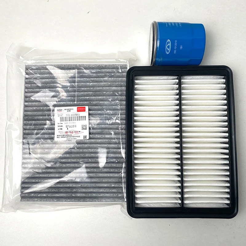 1set Oil filter ELEMENT / fuel / air / ac filter for Chinese CHERY TIGGO 7 / 8 1.5T Engine Autocar motor parts