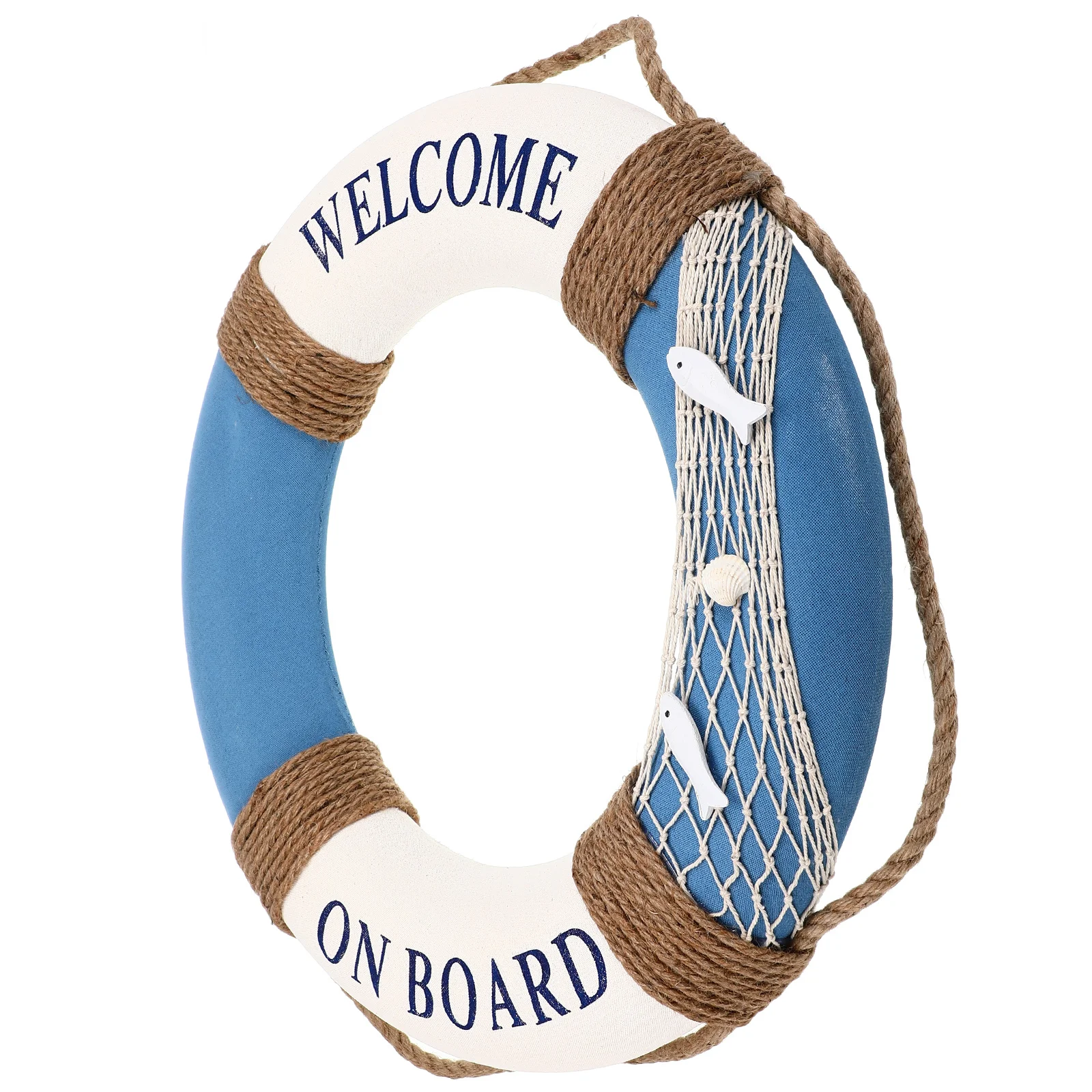 

1Pcs 50cm Lifebuoy Door Sign Mediterranean Style Hanging Decoration for Restaurant Cafe Party Supplies