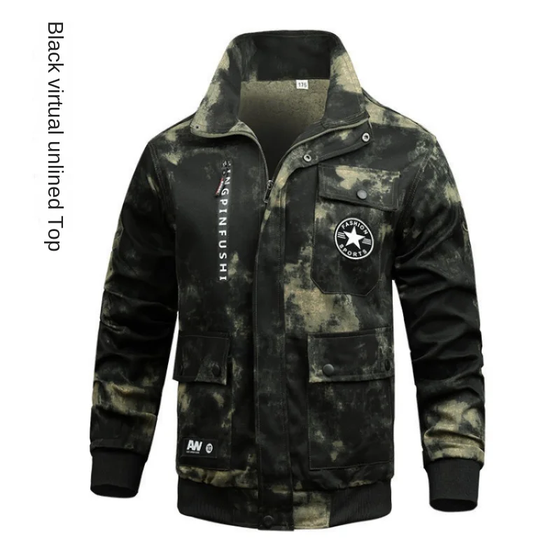 Lente Werkkleding Mannen Kleding Twee Stukken Set Cargo Soldaten Bovenkleding Oekraïense Combat Arbeid Training Algehele Camouflage Pak