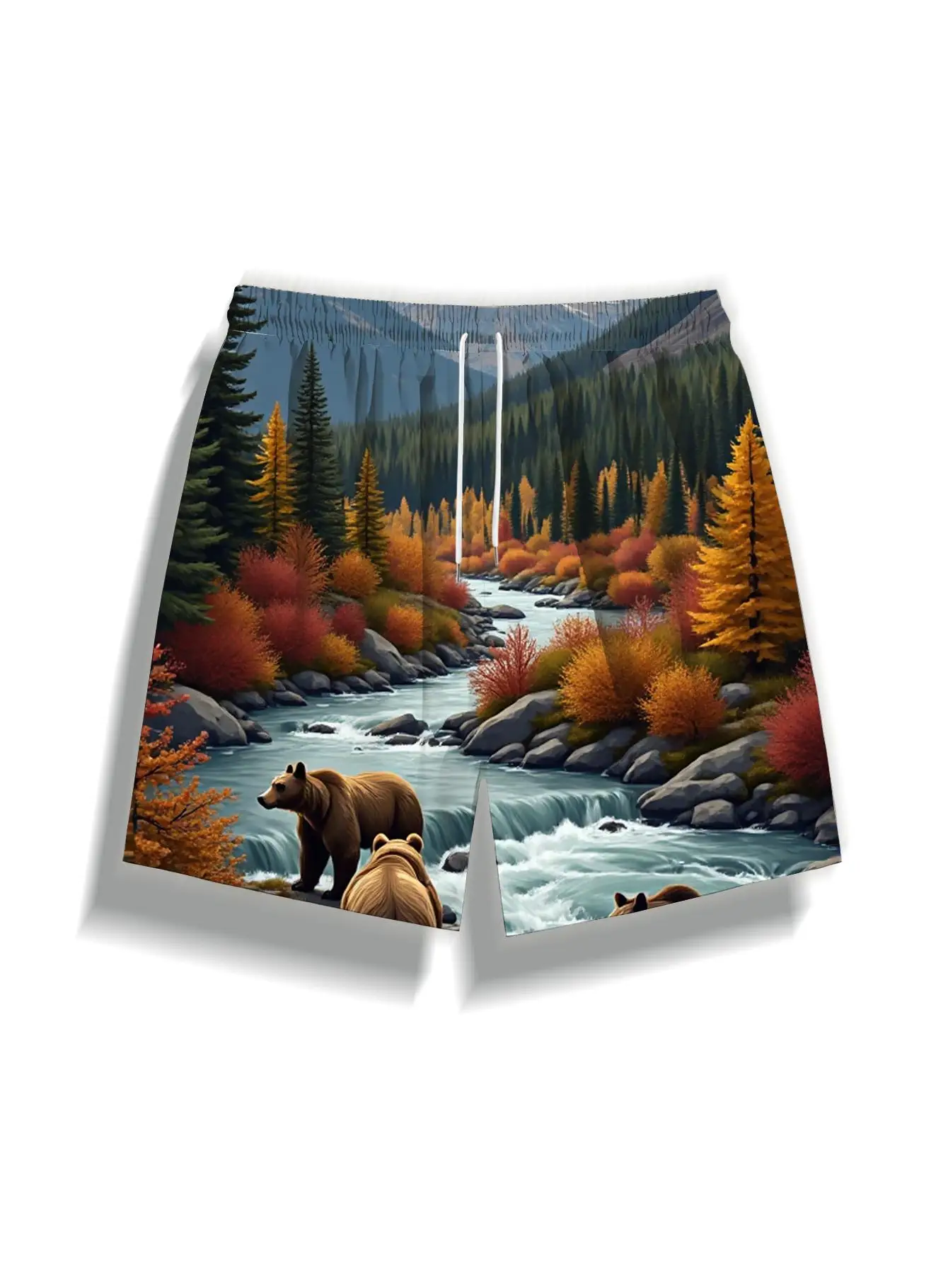 1pcs Men's Short swim trunks2026 Summer 3D Printed Short sleeve Breathable Polyester Men clothing sport running Quick drying