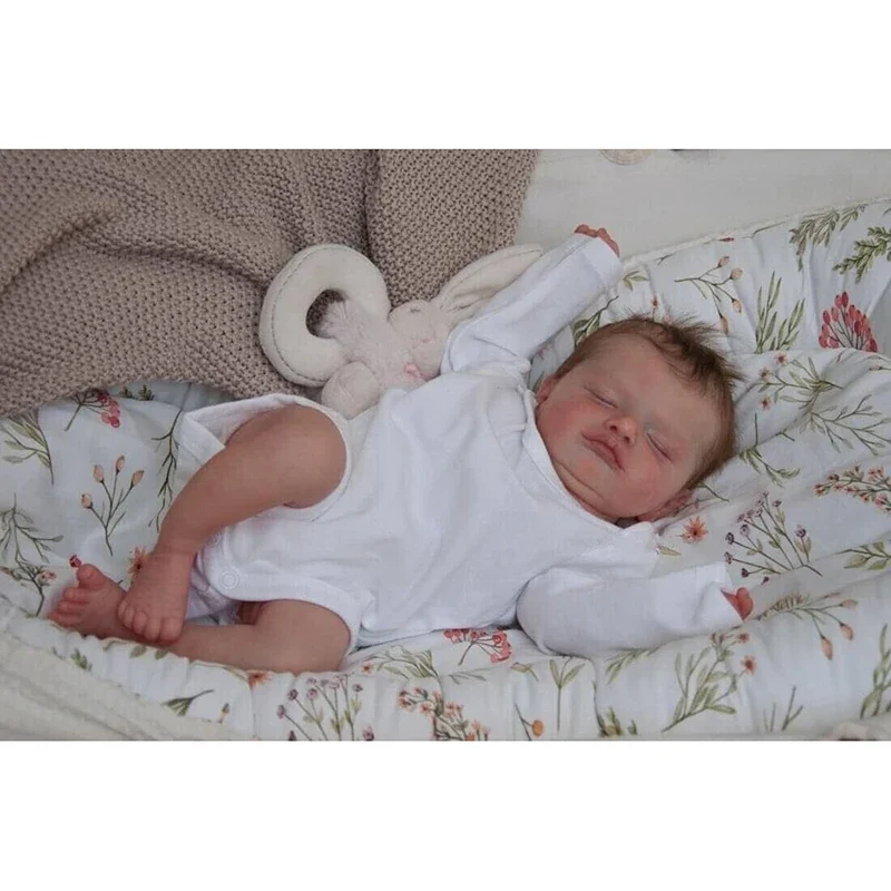 45cm Reborn Baby Doll  Rosalie  Already Painted Finished Newborn Baby Size 3D Skin Visible Veins Collectible Art Doll