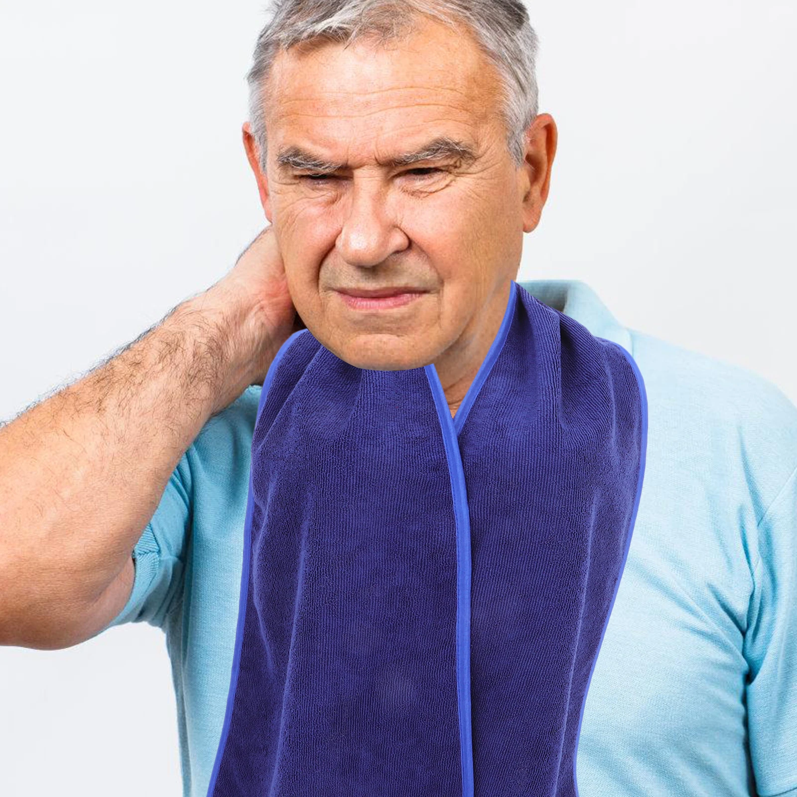 

Thermal Bib Scarf Polyester Elderly Drool Clothing Protectors Adult Eating Washcloths Senior Must Haves Patient Burp Bibs Women