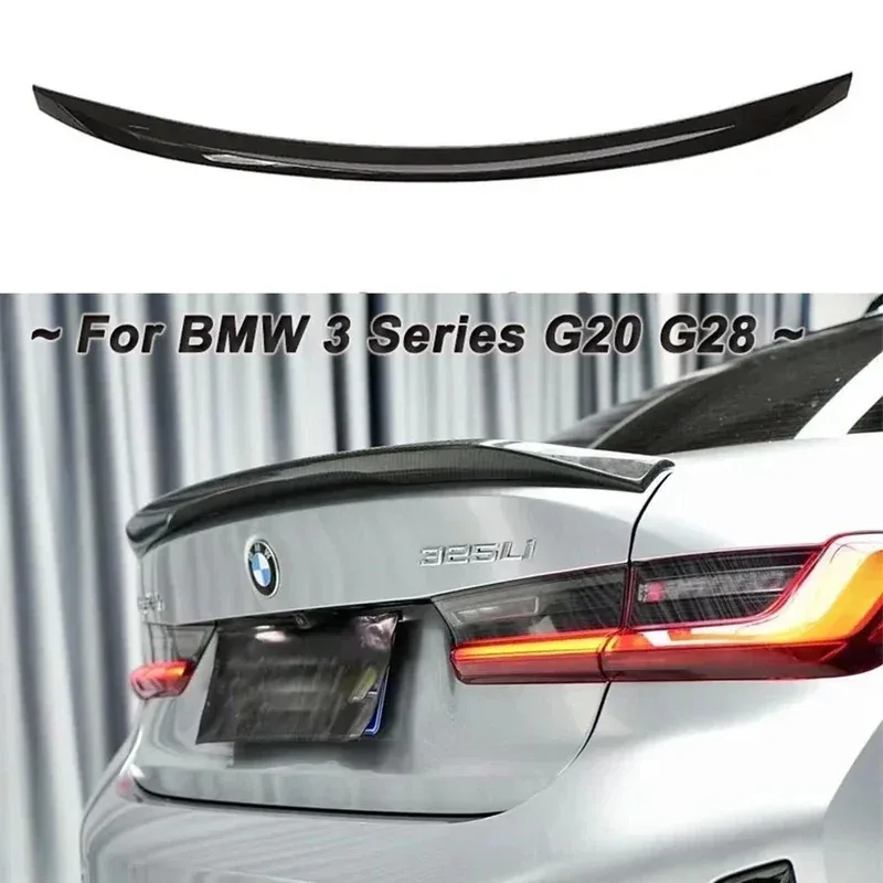

MP style car rear trunk spoiler splitter wing tail lip body kits tuning for BMW 3 Series G20 G28 325i 330i M3 2019-2023