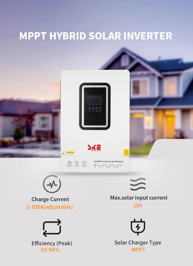 6.2KW Hybrid Solar System 100A MPPT Solar Controller 500V Photovoltaic Charging Voltage 6KW 48V Single Output 6200W Inverter