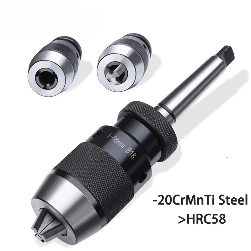 Imagem -02 - Mandril de Broca de Aperto do Auto Mandril de Broca Morse Mt1 Mt2 Mt3 Mt4 C16 C20 r8 110 1-13 mm 1-16 mm Mta B10 B12 B16