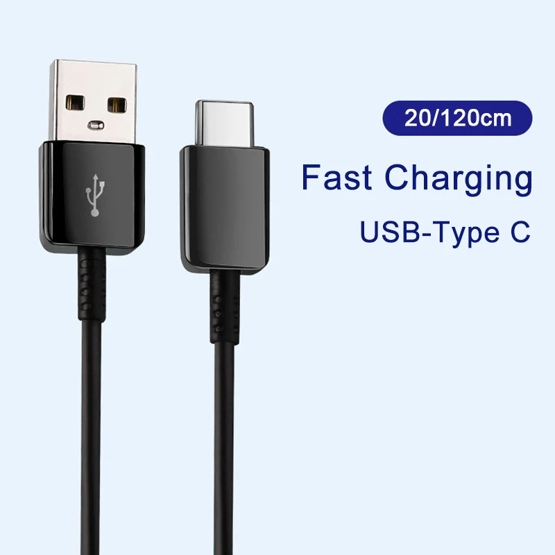 

For Samsung TYPE C Cable 20/120cm Fast Charging Data Line For Samsung Galaxy S20 S21 S10 S8 S9 Plus A54 A34 A32 A55 A52 A72 F62