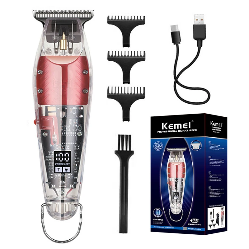 

Kemei-NG204 Hair Trimmer For Men Beard Trimer Professional Hair Clipper Electr Razor Hair Cutting Machine Haircut Electr Shaver