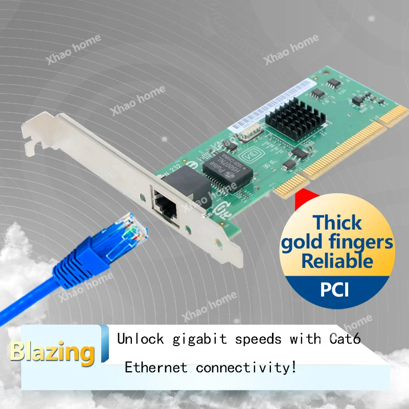 لبطاقة شبكة Intel I82540 ذات منفذ واحد جيجابت PCI - محول إيثرنت RJ45 بسرعة 10/100/1000 ميجابت في الثانية للخادم/محطة العمل/الكمبيوتر المكتبي NIC #4