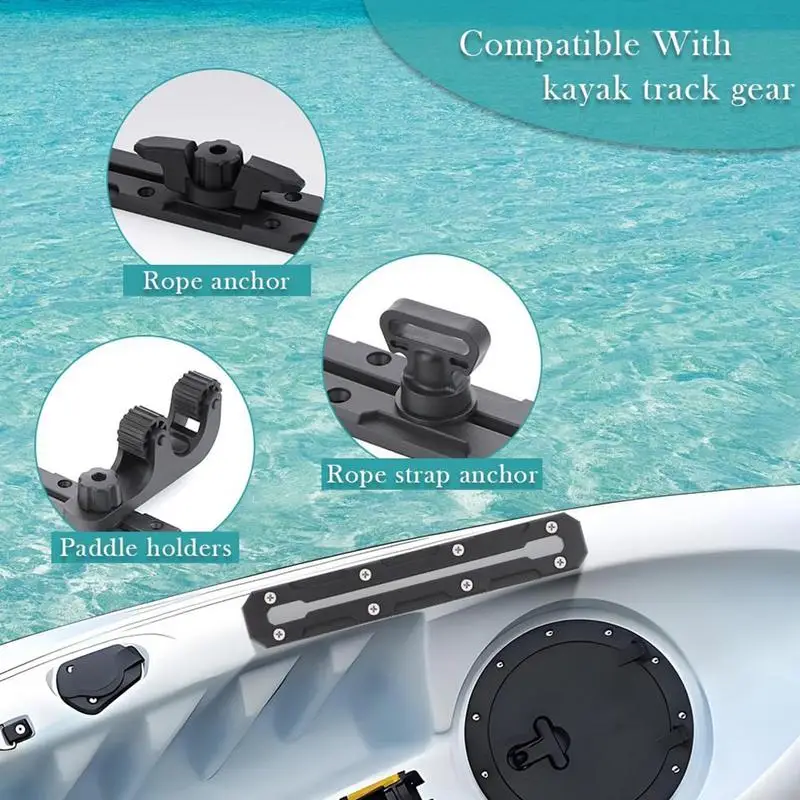 

Kayak Rail Low Profile Rail Mount Self-Assembly Kayak Accessories Mount Track Easy Install Kayak Rail Track For Holding Fishing