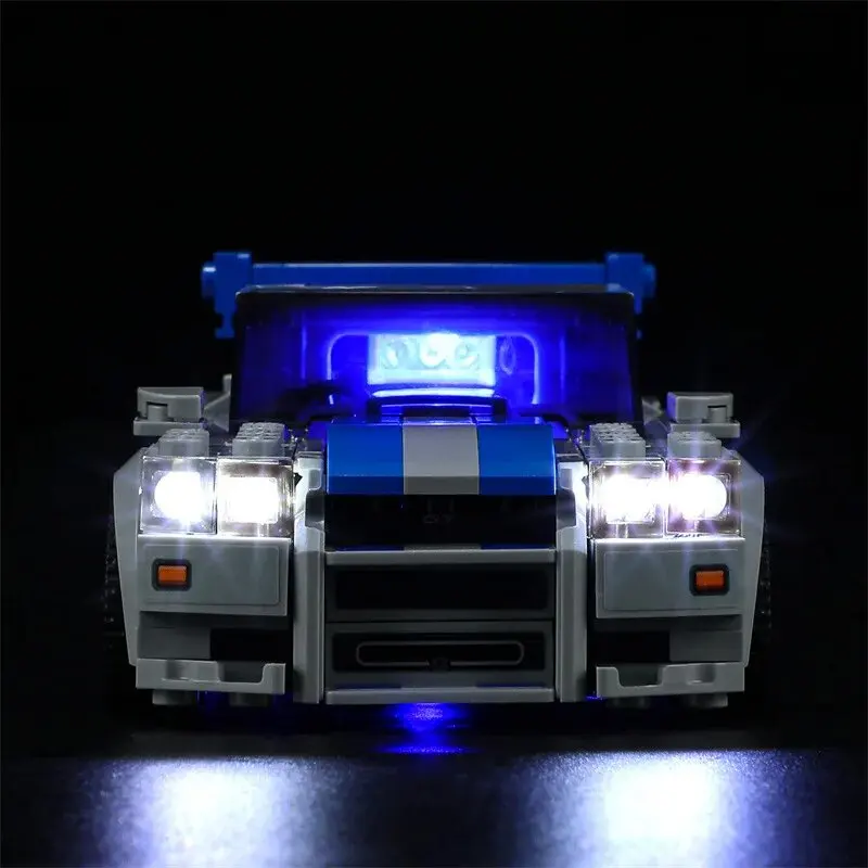 DIY LED Light Kit For LEGO 76917 Speed Champions Skyline GT-R Car (Only LED Light,Without Blocks Model)