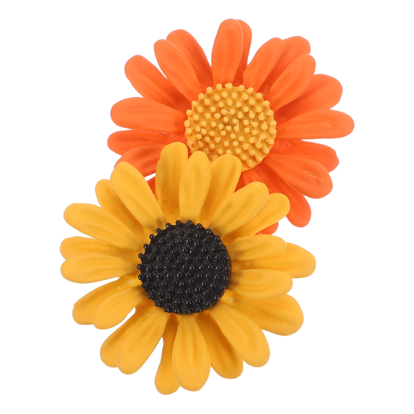 

2Pcs Floral Sunflower Brooch Pin Enamel Lapel Pin for Women Vintage Style Sweater Coat Decor Wedding Party Fashion Accessory