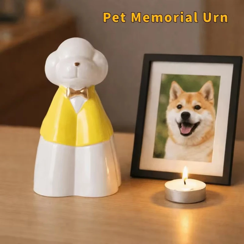 

Pet Memorial Box Portable Cat Ashes Urn Sealed Moisture-Proof Keepsake Cremation Container Funeral Storage for Cats