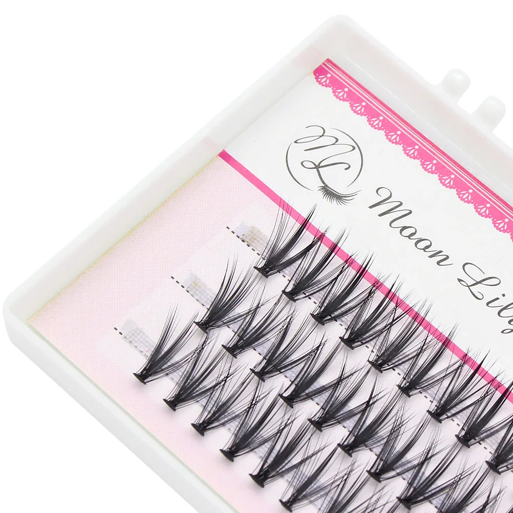 Super Bundles Natural Makeup Individual Cluster EyeLashes 3D Volume Grafting Fake False Mink Eyelash Extension Lash Bunche