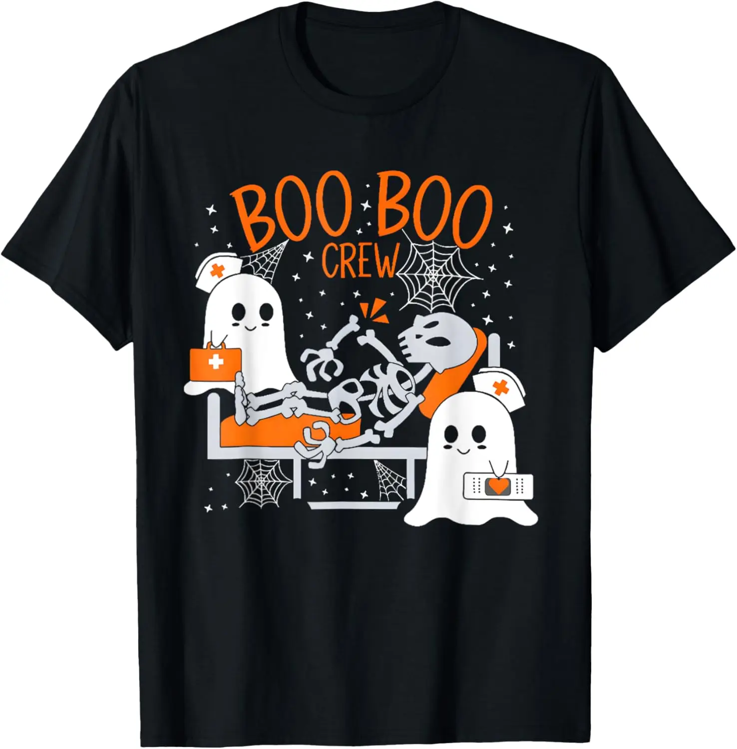 Groovy Boo Boo Crew Nurse Funny Ghost Women Halloween Nurse T-Shirt