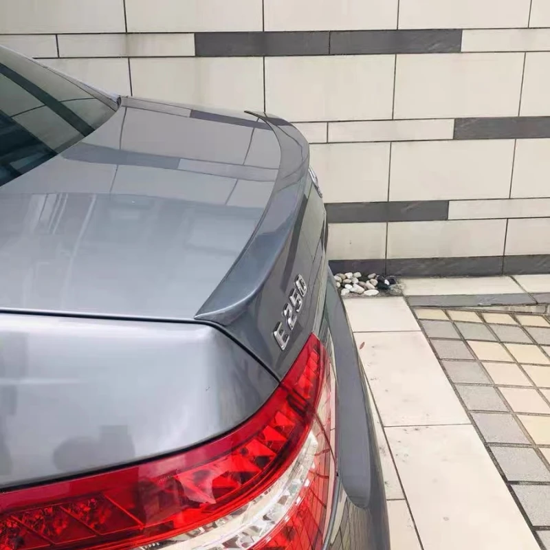 Spoiler For Benz E Class W212 2008-2015  Glossy Black Real Carbon Fiber Rear Wing V Style Accessories Spoiler