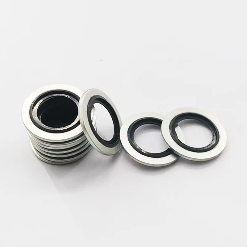 10X 24mm M16 For Renault Oil Pan Drain Sealing Gasket Car Bonded Seal Washer Aluminum Alloy Fluororubber Auto A6079970345 view 3