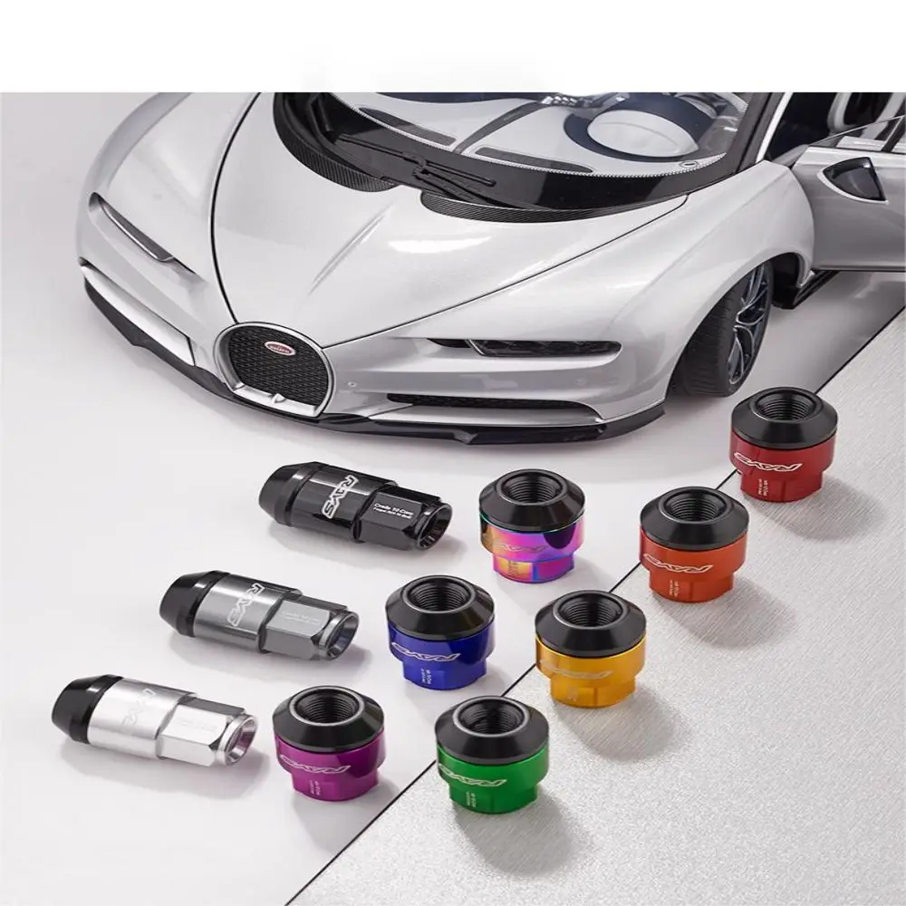 Aluminum And Iron Exterior PartsJdm Accessories Rays Car Wheel Racing Lug Nuts Hub Screw M12*1.5/1.25 M14*1.5 20Pcs Wheel caps